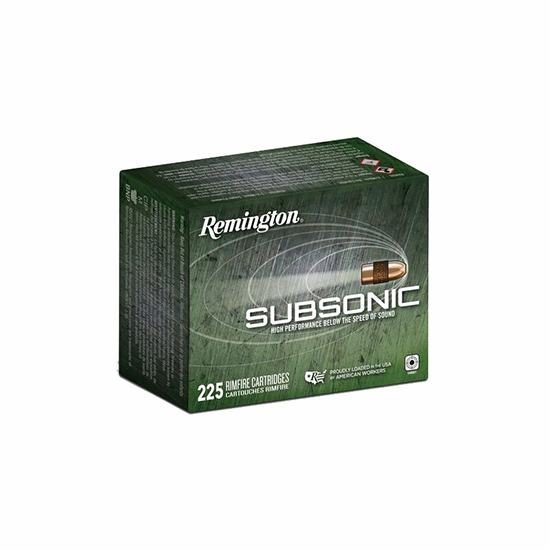 REM SUBSONIC 22LR 40GR COPPER HP 225/10 - Ammunition